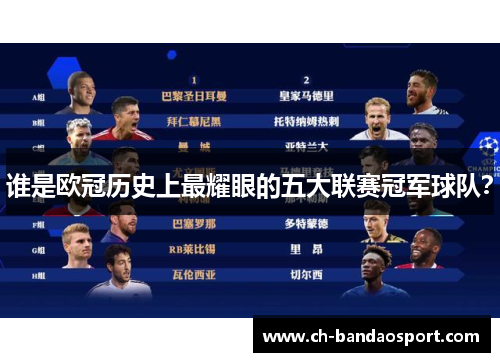 谁是欧冠历史上最耀眼的五大联赛冠军球队？